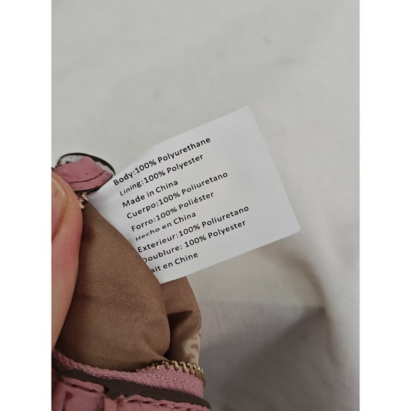 Anne Klein Pink‎ Leather Wallet ID-Credit Card Pockets & Zip Close wallet money - Picture 7 of 9